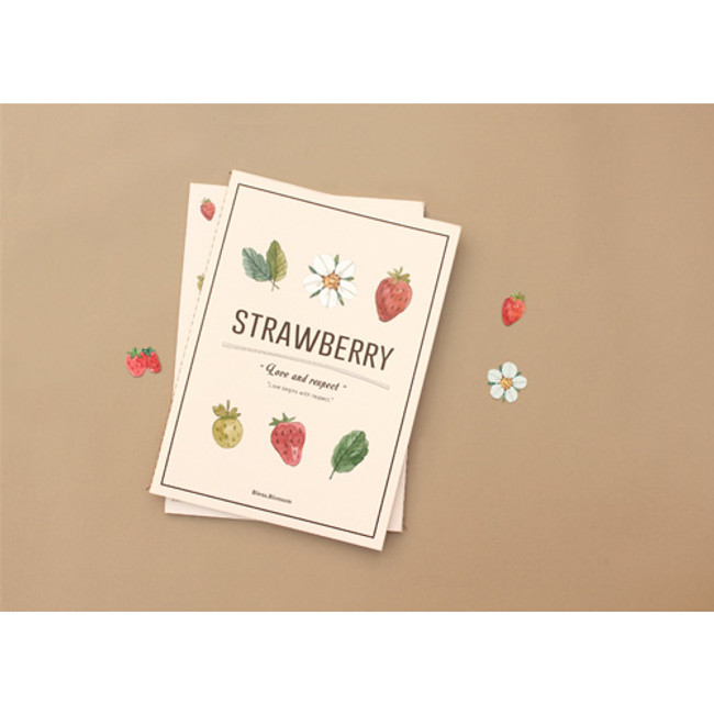 Blessom Blossom strawberry A5 lined notebook 