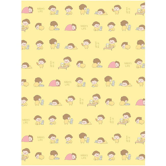 N.IVY Narm's life happy narm pattern A4 clipboard - fallindesign