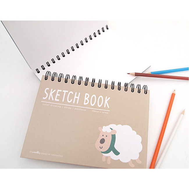 2young Woolly wirebound drawing sketch notebook 