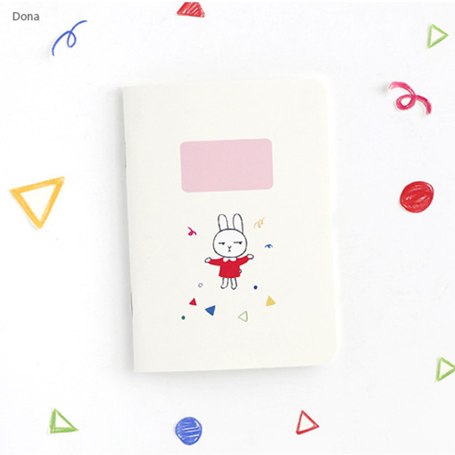 Dona - Romane illustration small plain and lined notebook 