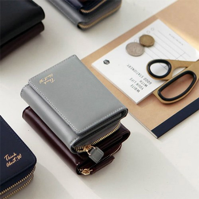 Think about w genuine leather small trifold wallet