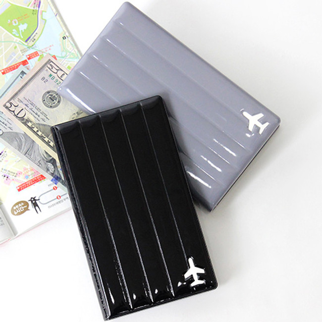 Fenice Airplane enamel RFID blocking medium passport cover