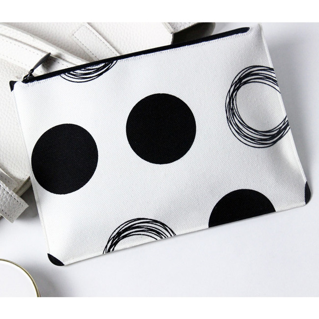 Dot - Fenice Seamless fabric zipper multi pouch