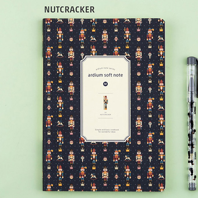 Nutcracker - Colorful pattern medium soft lined notebook 