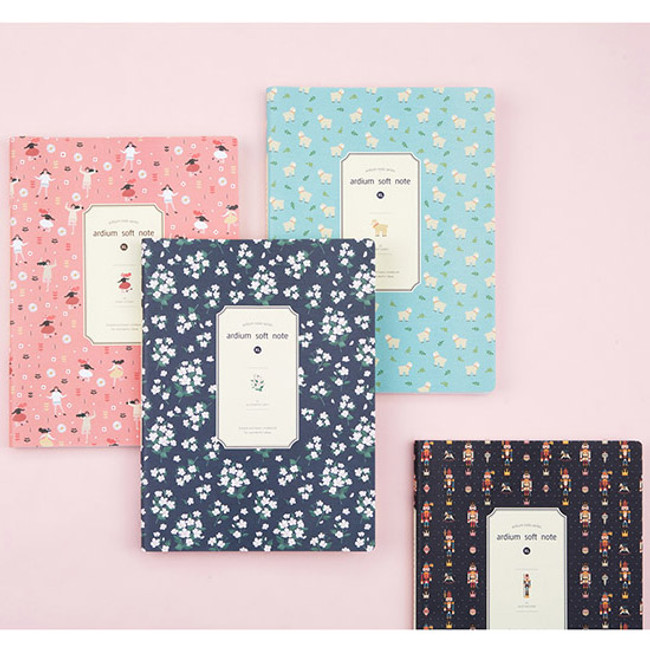 Colorful pattern xlarge soft lined notebook 