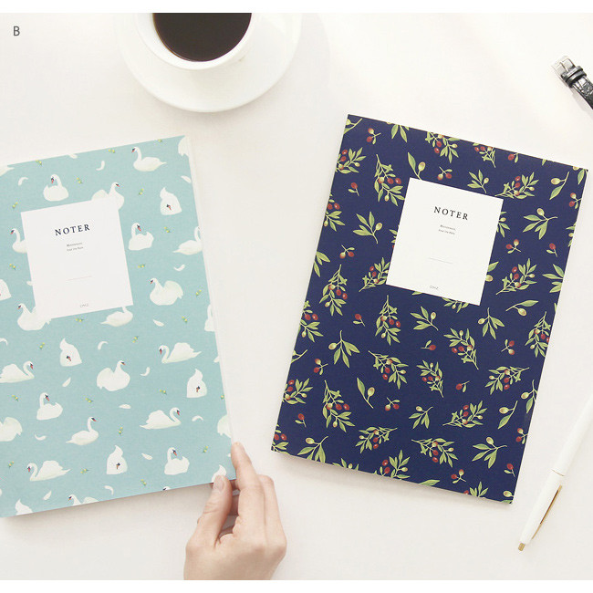 B - Lovable pattern noter lined notebook set