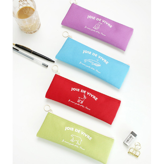 Joie de vivre zipper pencil case