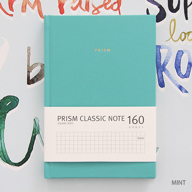 Mint - Prism classic 160 pages lined grid notebook