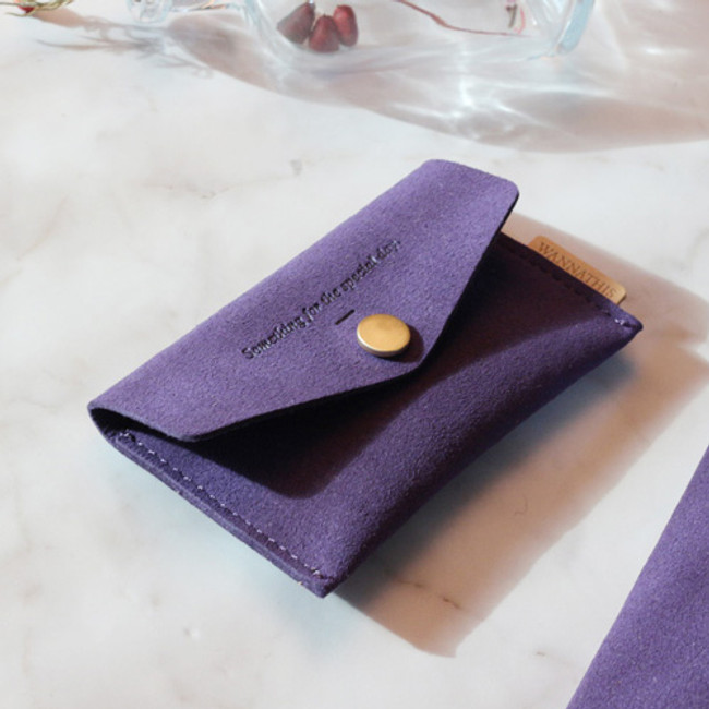 Violet - Wanna be chamude flat pocket card case