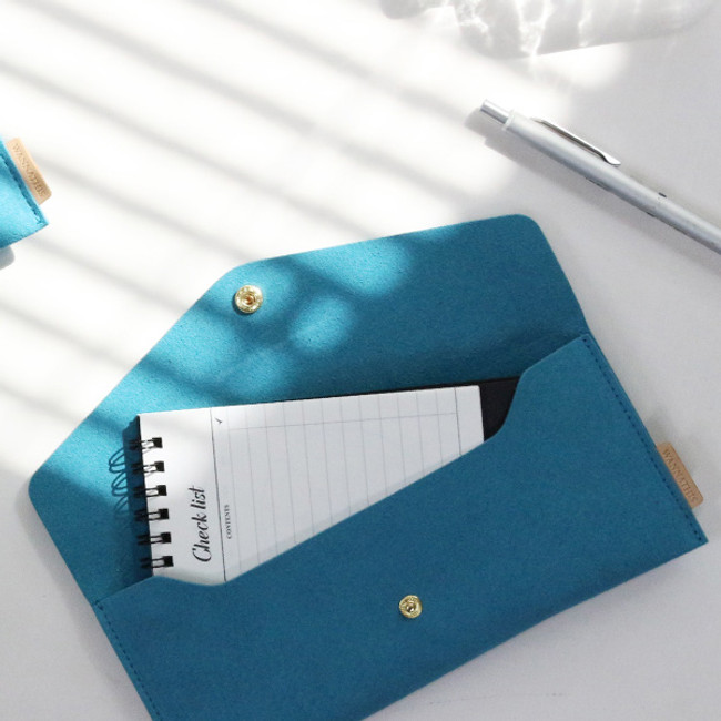 Turkey blue - Wanna be chamude envelope pouch