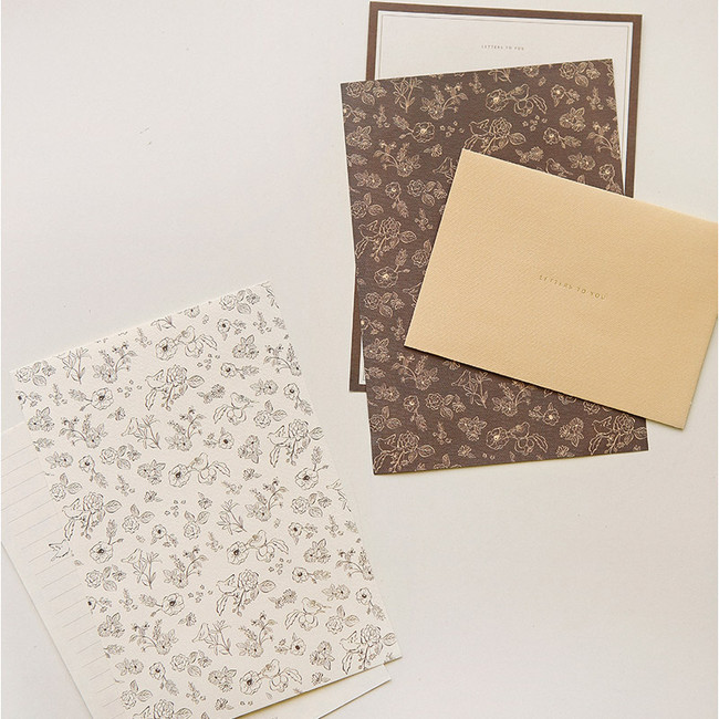Present your heart daily letter paper and envelope set 