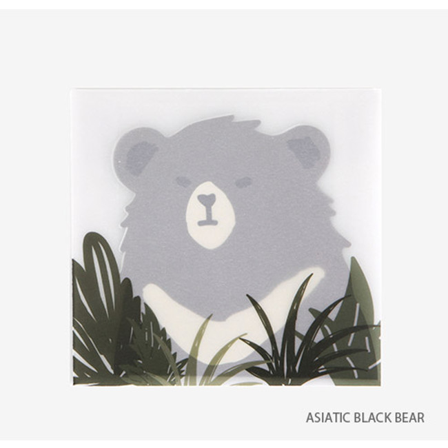 Asiatic black bear - Present your heart animal letter paper and envelope set 