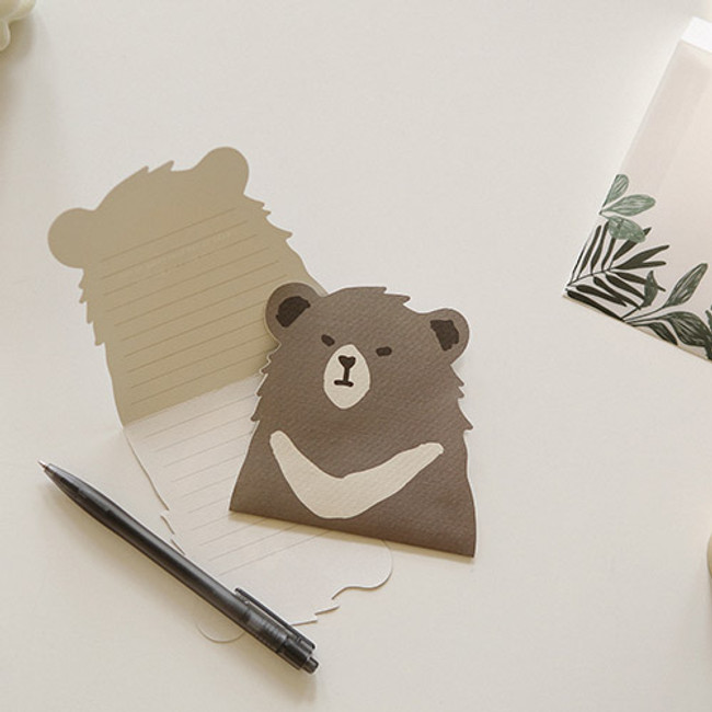 Present your heart animal letter paper and envelope set 