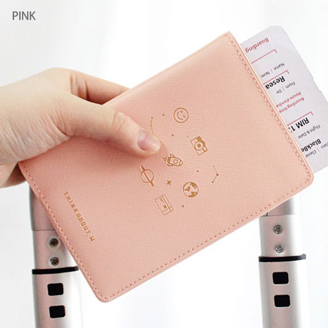 Pink - Twinkle RFID blocking passport cover