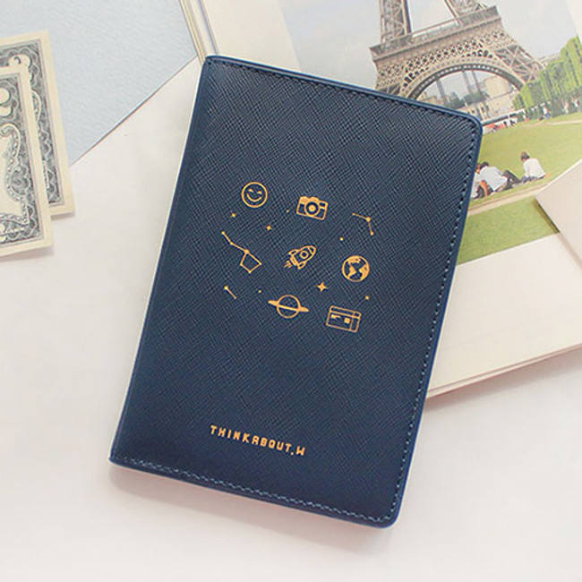 Navy - Twinkle RFID blocking passport cover