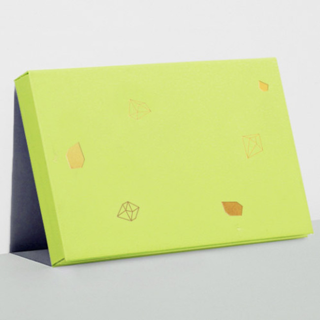 Greenery pattern - Lapis simple paper card case