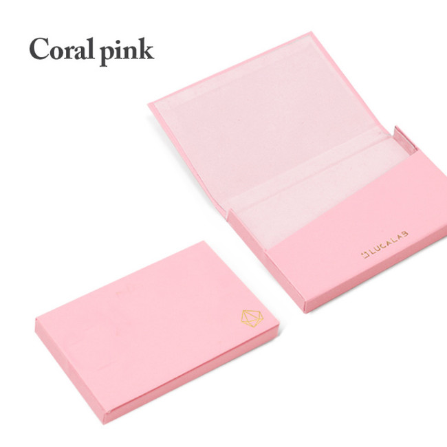 Coral pink - Lapis simple paper card case