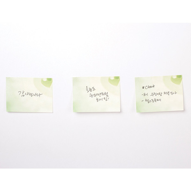 Green - Onion sticky memo notes