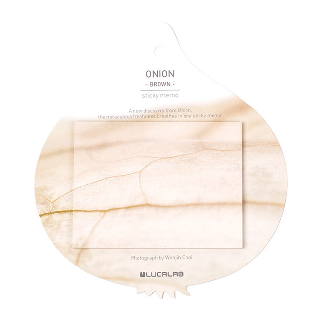 Brown - Onion sticky memo notes