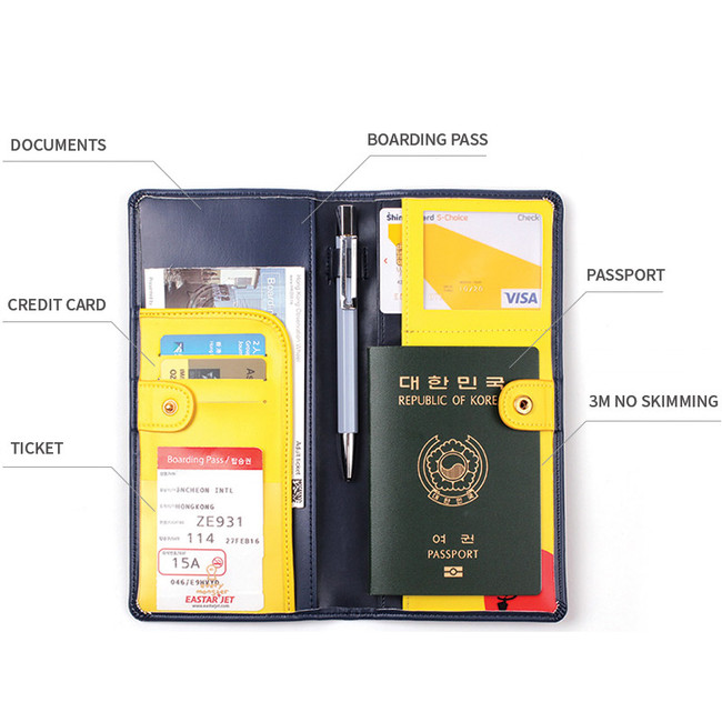 Everymonster travel long passport case