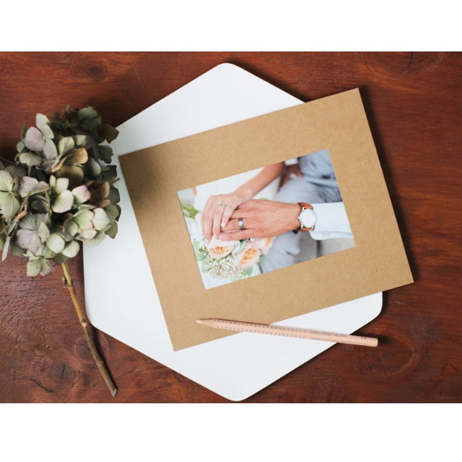 4X6 4X6 kraft paper photo frame set