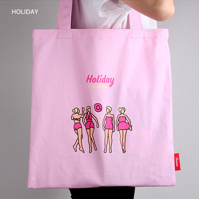 Lazy holiday eco tote bag