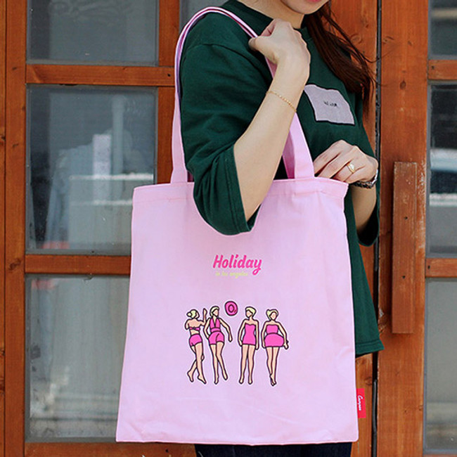 Lazy holiday eco tote bag