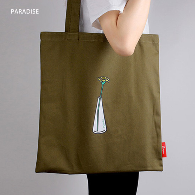 Lazy holiday paradise eco tote bag