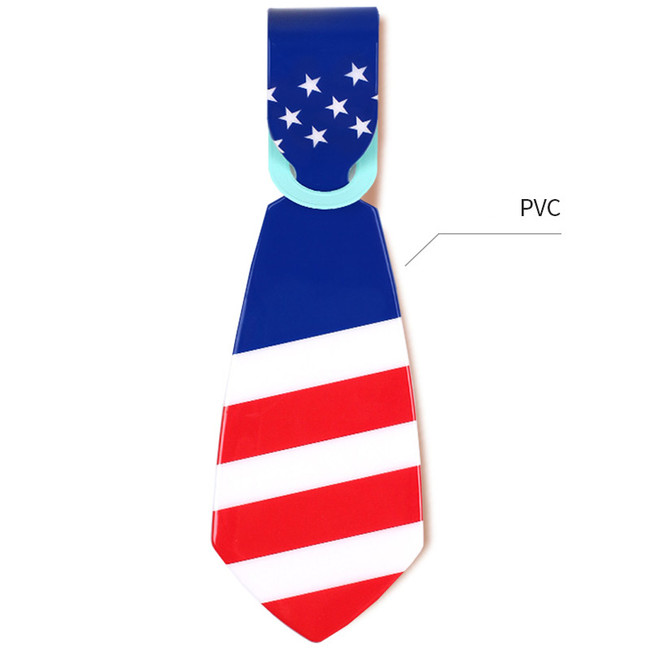 Flag tie travel luggage name tag