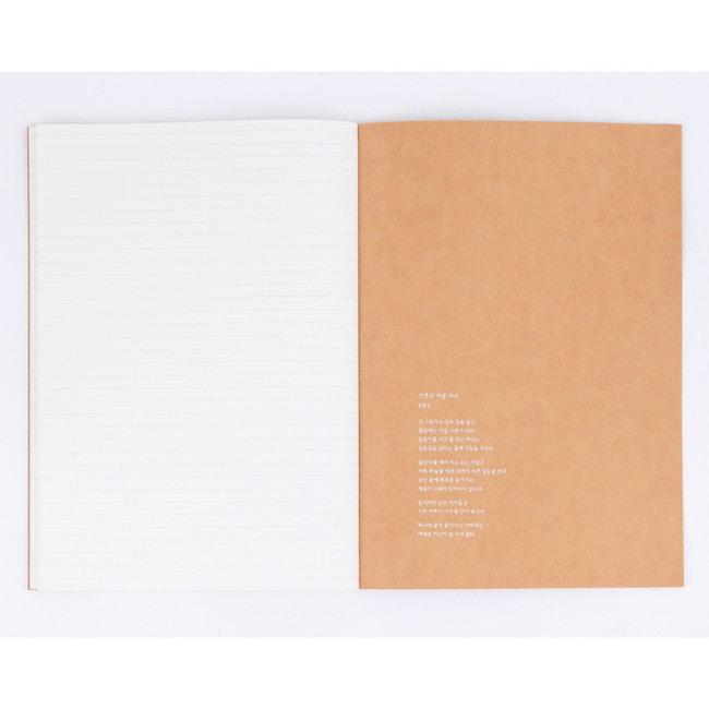 Earth sewn bound B5 lined notebook