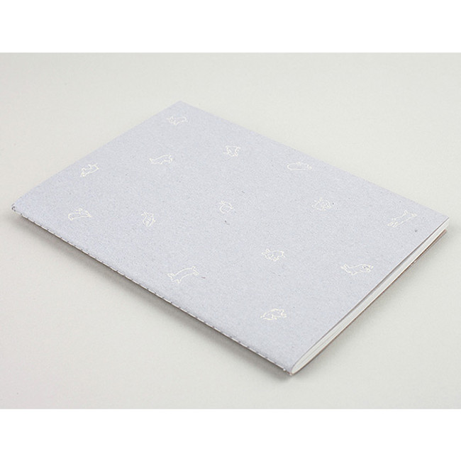 Jumping bunny sewn bound plain notebook