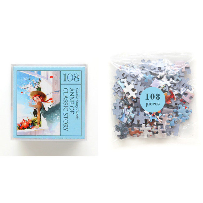 Anne of classic story 108 piece jigsaw puzzle - Blue 