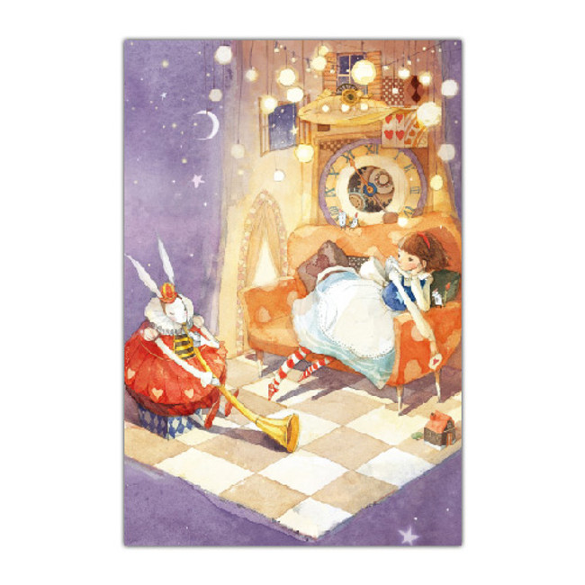 Alice in wonderland 108 piece jigsaw puzzle - Purple