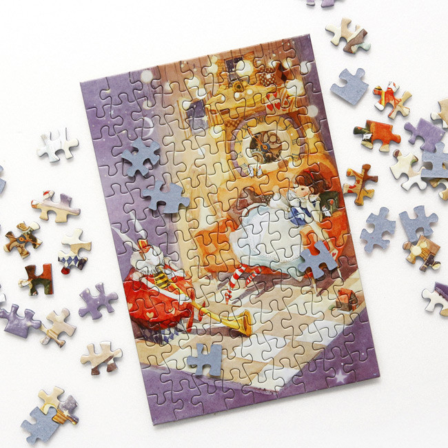 Alice in wonderland 108 piece jigsaw puzzle - Purple