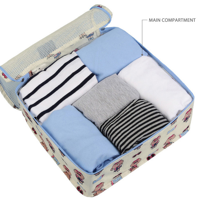 Main compartment - Line friends travel bag packing organizer