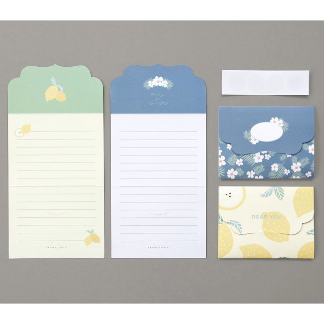 A - From letter paper and envelope set