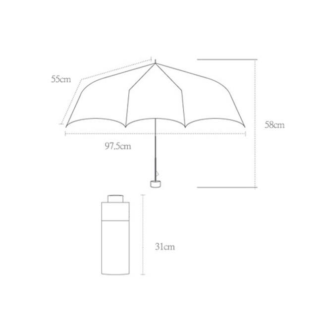 Size of Life studio automatic foldable pattern umbrella 
