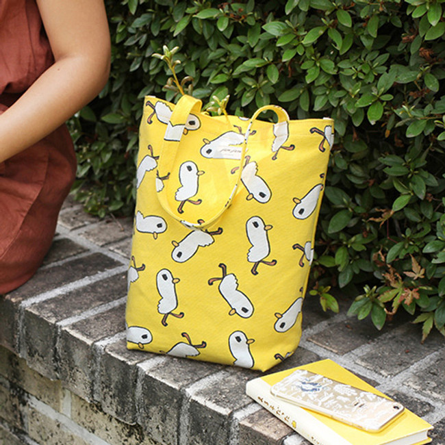 Duck - Jam Jam pattern small tote bag