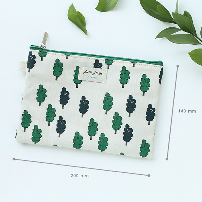 Size of Jam Jam cute illustration pattern zipper pouch 