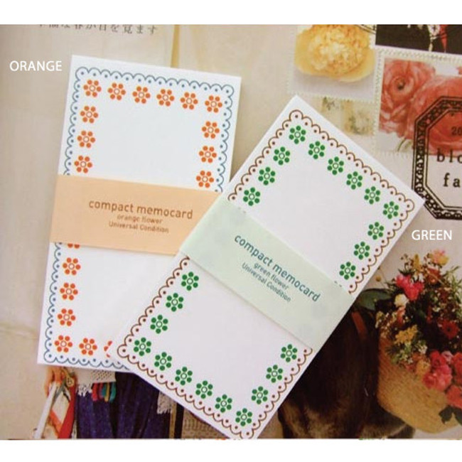 Option of Compact memo note card