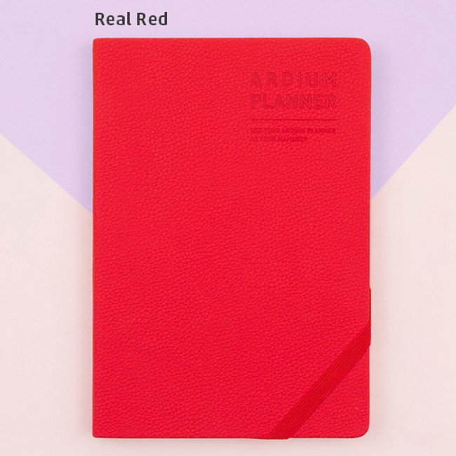 Real red - 2018 Simple dated large planner scheduler