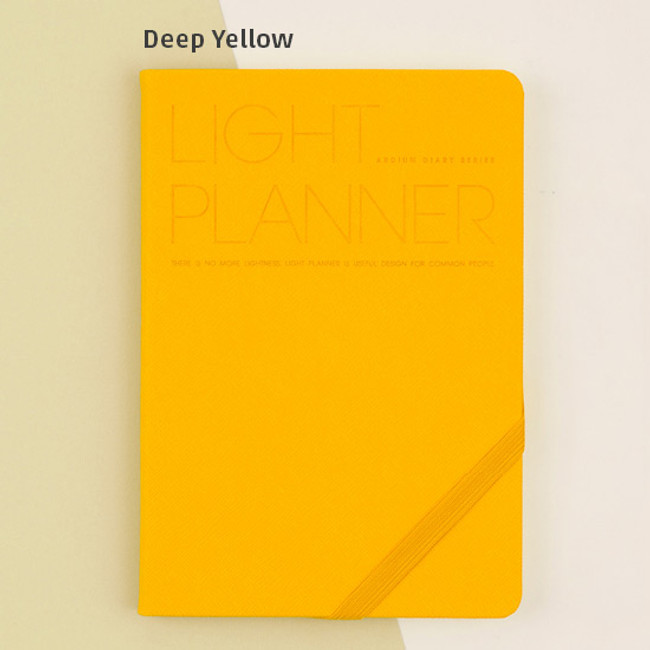 Deep yellow - 2018 Premium light dated planner scheduler