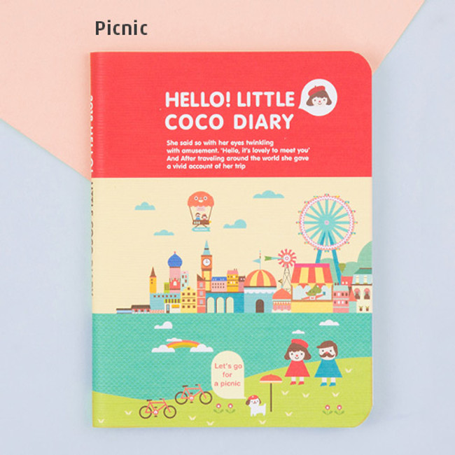 Picnic - 2018 Hello little coco dated monthly diary scheduler 