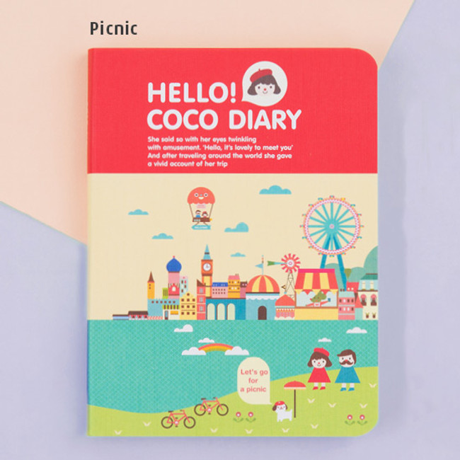 Picnic - 2018 Hello coco dated weekly diary scheduler