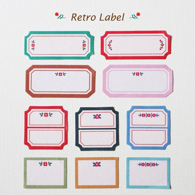 Retro Label deco paper sticker