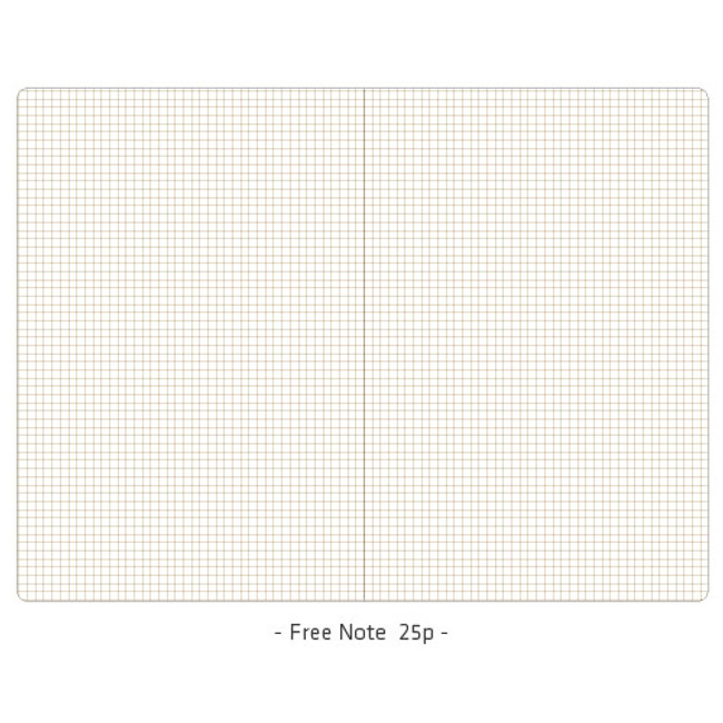 Free note - 2018 Pattern dated monthly large planner 