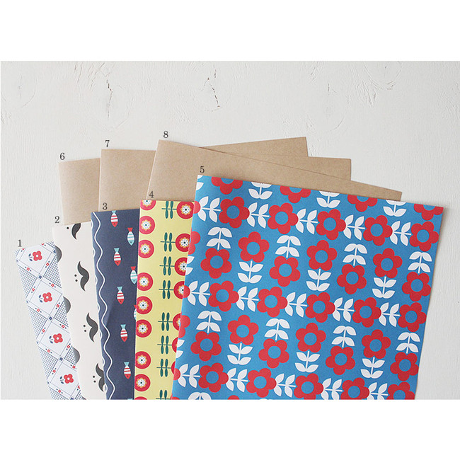 Northern Europe pattern deco wrapping paper