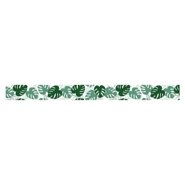 Deco 0.59"X11yd masking tape single - Monstera 