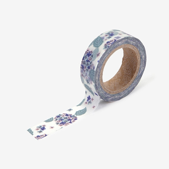 Deco 0.59"X11yd masking tape single - Hydrangea 