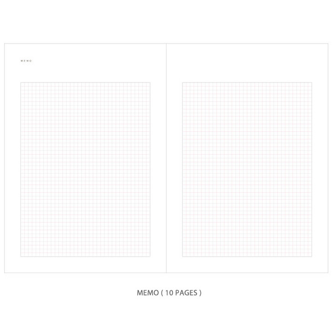 Memo - Gradation undated weekly planner scheduler